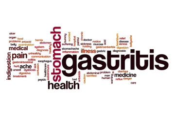Fototapeta premium Gastritis word cloud concept