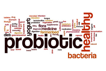 Probiotic word cloud concept