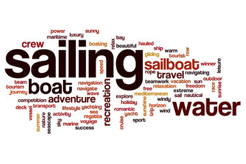 Sailing word cloud concept