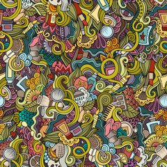 Cartoon hand-drawn Doodles on the subject of cosmetic 
