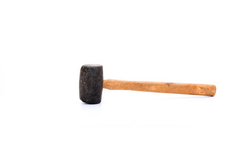 Rubber Hammer isolated on white