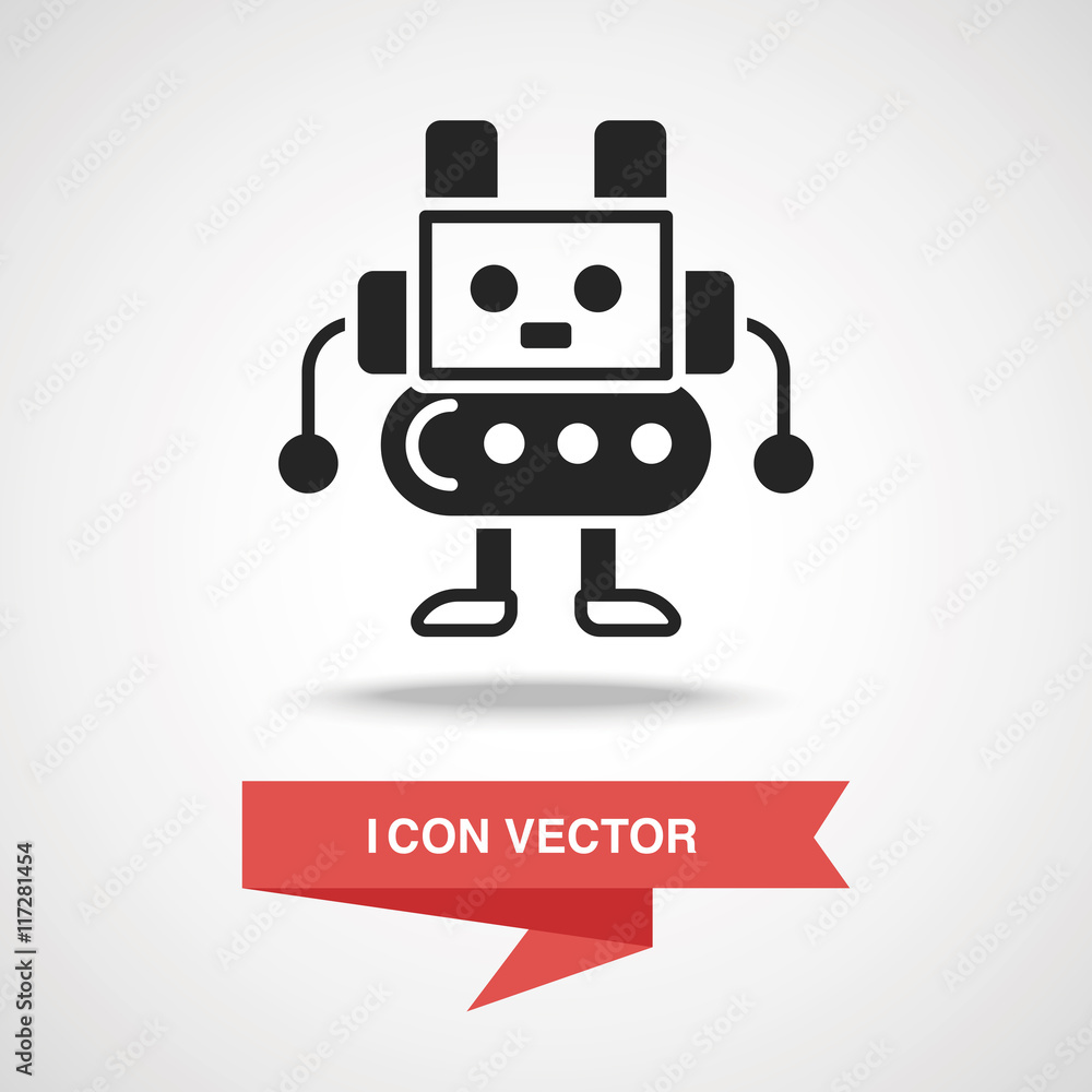 Canvas Prints robot icon