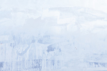 Dirty window glass close up at street