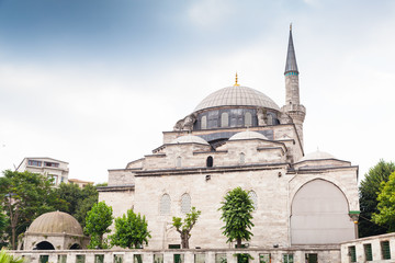 Fototapeta na wymiar Atik Ali mosque exterior. Istanbul