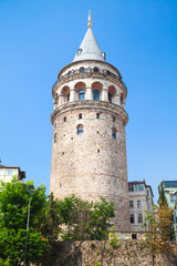 Fototapeta na wymiar Galata tower, landmark of Istanbul