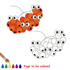 Funny Rowan cartoon. Page to be colored.