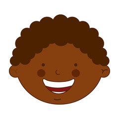 african boy character icon