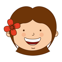 spanish girl character icon