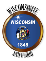 Wisconsin Proud Flag Button