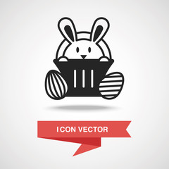 Easter bunny icon