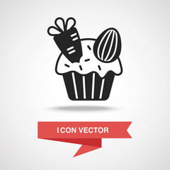 easter cupcake icon