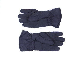 baby gloves on white background