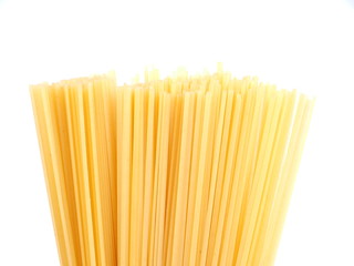 spaghetti on a white background