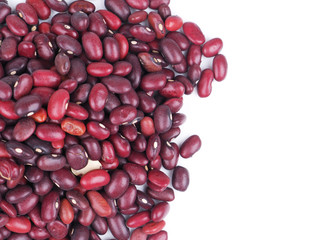beans on white background