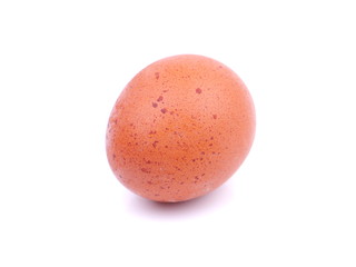 Chicken eggs on a white background