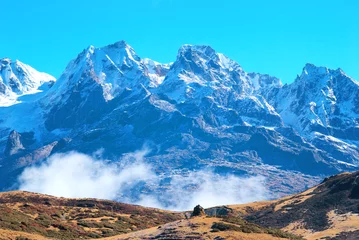 Photo sur Plexiglas Kangchenjunga High mountains, covered by snow.