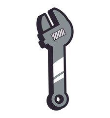 wrench tool repair construction industrial icon. Isolated and flat illustration. Vector graphic