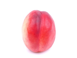 nectarines on a white background