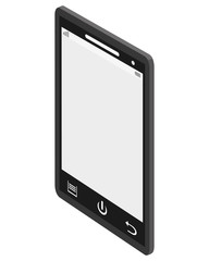 flat design modern cellphone icon vector illustration