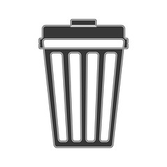 trash recycle organic ecology icon. Isolated and flat illustration. Vector graphic