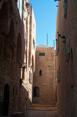 Israele: i vicoli della città vecchia di Giaffa il 31 agosto 2015. Giaffa è la parte più vecchia di Tel Aviv Yafo e uno dei porti più antichi di Israele