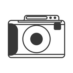 camera focus gadget technology icon. Isolated and flat illustration. Vector graphic