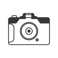 camera focus gadget technology icon. Isolated and flat illustration. Vector graphic