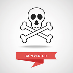 halloween skull icon