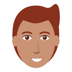 flat design single man icon vector illustration