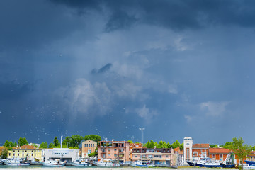 Fototapeta premium The port town