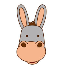 mule character isolated icon