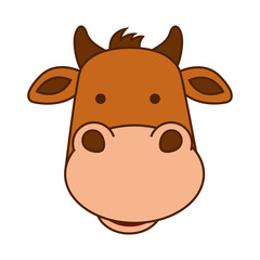 cow character isolated icon