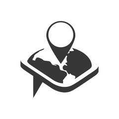 bubble planet earth communication icon. Isolated and flat illustration. Vector graphic