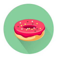 Cartoon dessert cake icon