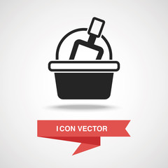 toy sand bucket icon