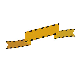 barrier yellow black striped construction icon. Isolated and flat illustration. Vector graphic