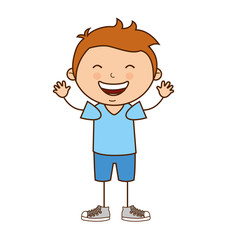 little boy smile icon