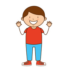 little boy smile icon