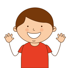 little boy smile icon