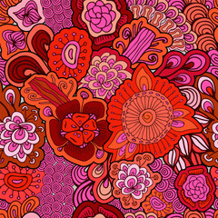 stock vector seamless abstract floral pattern for printing on pa