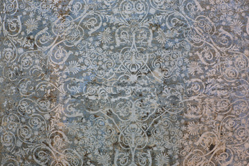 old, shabby tile, East Asian style