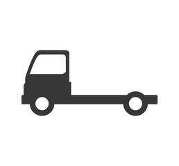 truck transportation delivery shipping icon. Isolated and flat illustration. Vector graphic