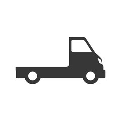 truck transportation delivery shipping icon. Isolated and flat illustration. Vector graphic