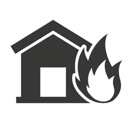 house silhouette insurance icon