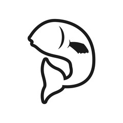 Obraz premium fish sea life marine aquatic swim icon. Isolated and flat illustration. Vector graphic