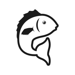 fish sea life marine aquatic swim icon. Isolated and flat illustration. Vector graphic