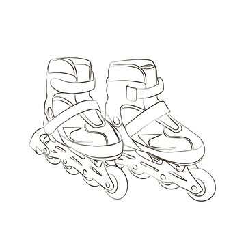 Sketch Roller skates