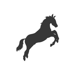 Fototapeta na wymiar horse animal animal silhouette icon. Isolated and flat illustration. Vector graphic