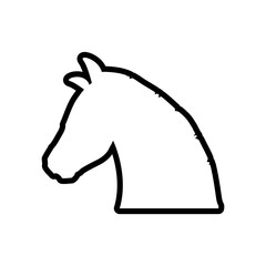 horse animal animal silhouette icon. Isolated and flat illustration. Vector graphic
