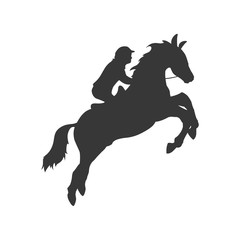 Fototapeta na wymiar horse animal ridding silhouette sport hobby icon. Isolated and flat illustration. Vector graphic